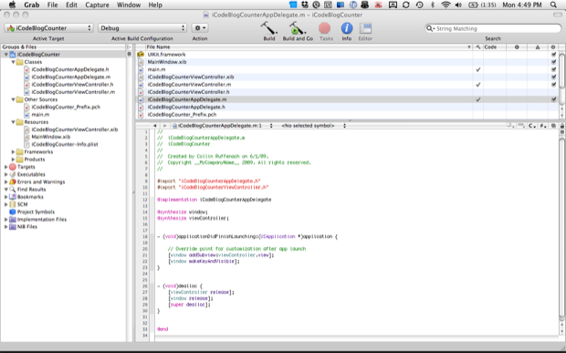 xcodefirstscreen